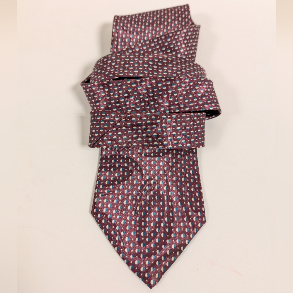 Christian Dior Monsieur Vintage Tie 80s 90s Abstract Swirl Geometric Retro - Picture 2 of 13